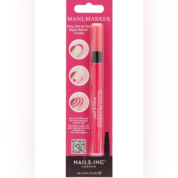 Nwt Nails.INC Bubblegum Pink Mani Marker Nail Art Pen - Picture 1 of 3